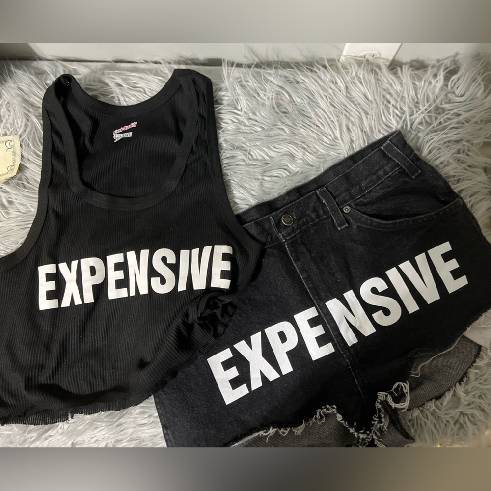 Expensive Black shirt & shorts Set !